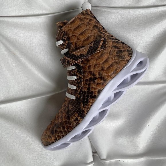Python Snakeskin High Top Sneakers - Picture 5 of 13